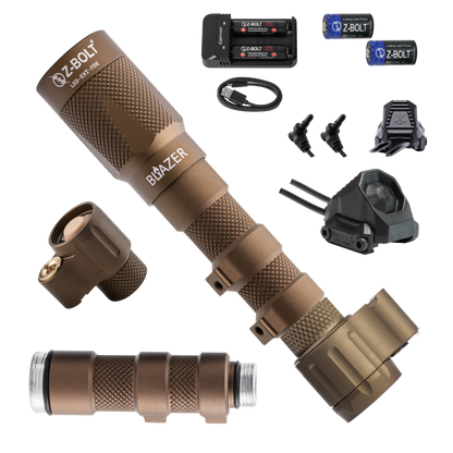 LED Weapon Light, Tailcap & Switch for VIS Laser - BUNDLE!