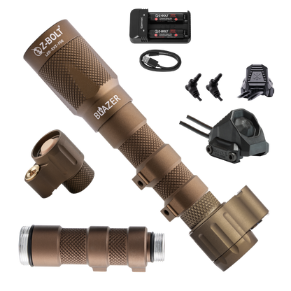 LED Weapon Light, Tailcap & Switch for VIS Laser - BUNDLE!