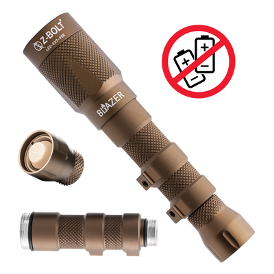 18650 LED Rifle Mounted Light - 6x Anodized Colors