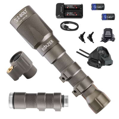 LED Weapon Light, Tailcap & Switch for Standalone VIS Laser - BUNDLE!