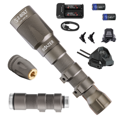 LED Weapon Light, Tailcap & Switch for Standalone VIS Laser - BUNDLE!
