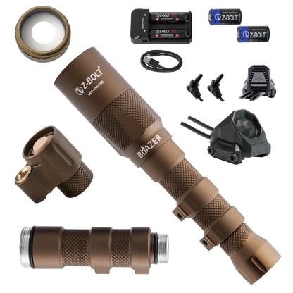 LEP Weapon Light, Tailcap & Switch for VIS Laser - BUNDLE!