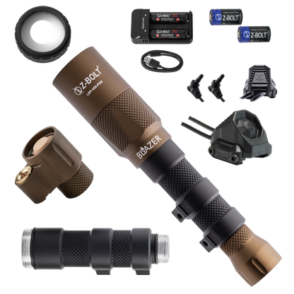 LEP Weapon Light, Tailcap & Switch for VIS Laser - BUNDLE!