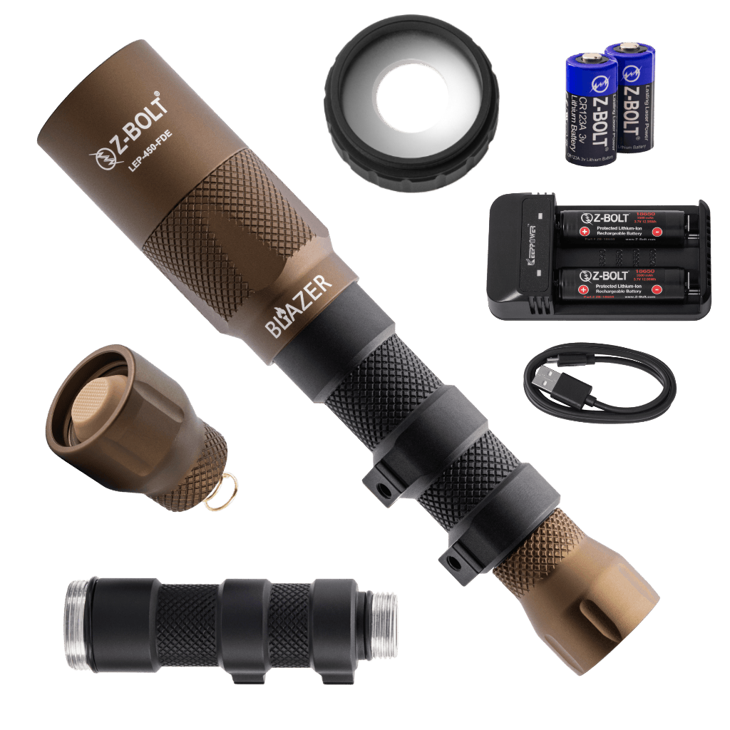 LEP Rifle Mounted Light, 18650 – Z-BOLT® Electro-Optics