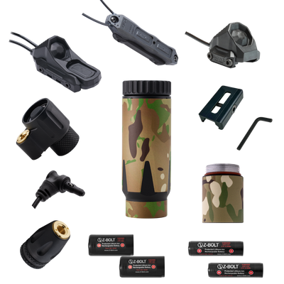 DUAL Body LED & IR Illuminator & NYLON WRAPS - BUNDLE!