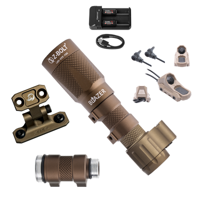 LED Rifle Mounted Light for Laser Aiming Modules, MFAL - BUNDLE!
