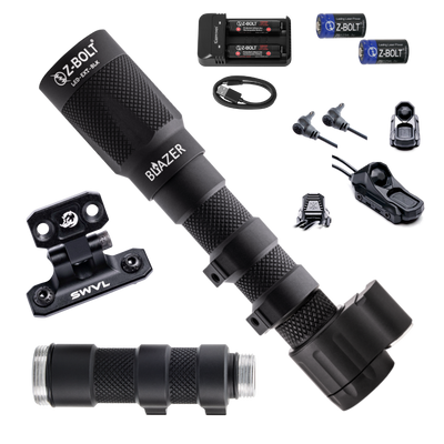 LED Rifle Mounted Light for Laser Aiming Modules, MFAL - BUNDLE!