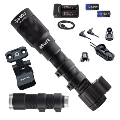 LED Rifle Mounted Light for Laser Aiming Modules, MFAL - BUNDLE!