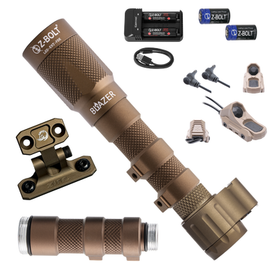 LED Rifle Mounted Light for Laser Aiming Modules, MFAL - BUNDLE!