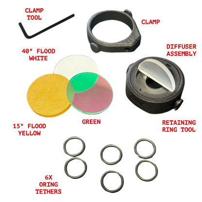 Tethered Beam Diffuser Bundle - 4x