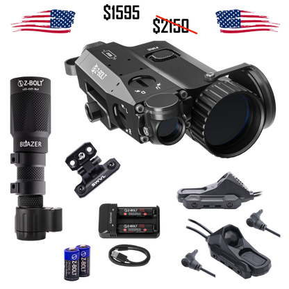 Remote FIRE Package - ACAL; LED WML; SWVL MLOK Mount; 2x Lead AXON Switch (Crane Plugs) & Dual Function Tailcap (All Black)