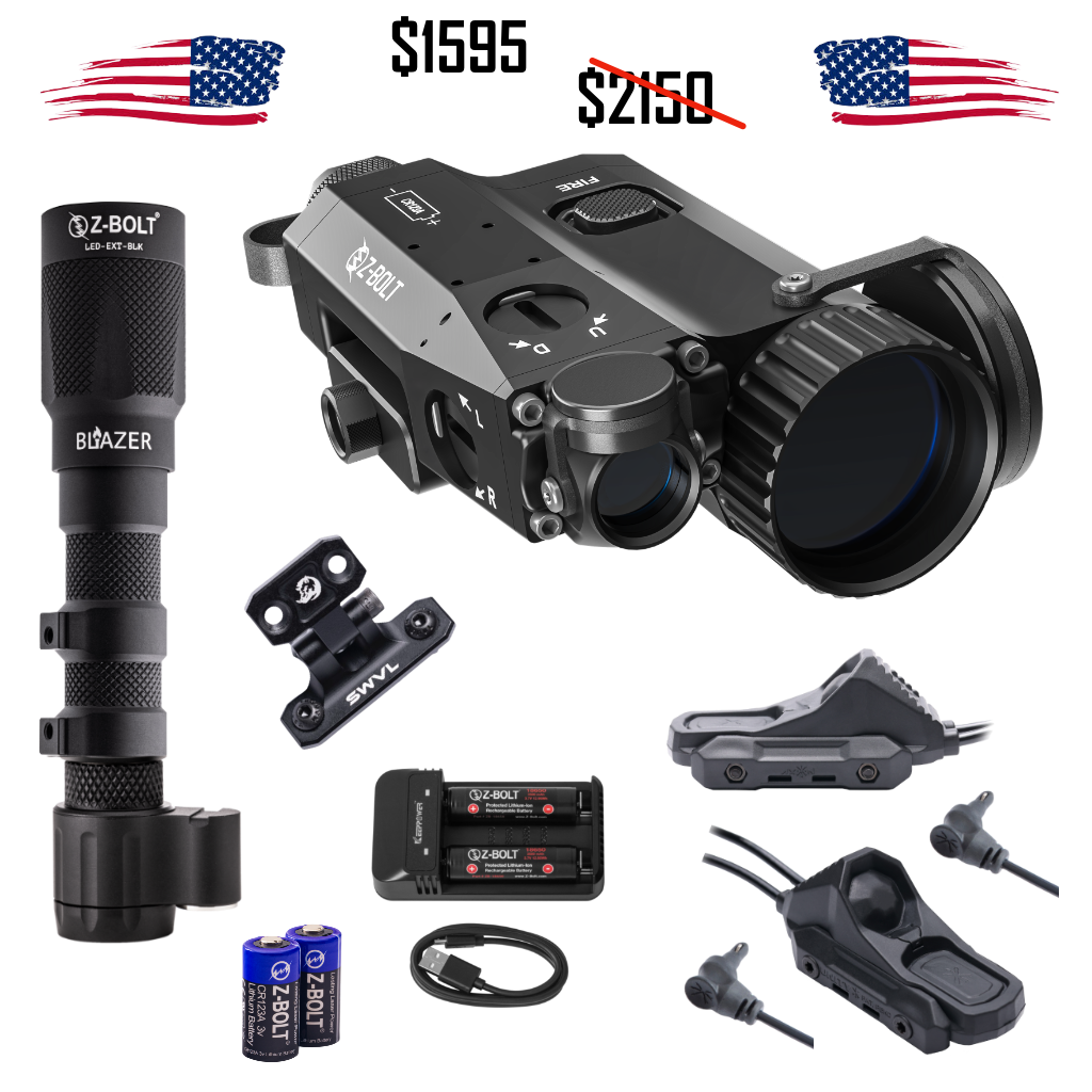 Remote FIRE Package - ACAL; LED WML; SWVL MLOK Mount; 2x Lead AXON Switch (Crane Plugs) & Dual Function Tailcap (All Black)