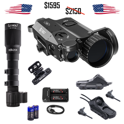 Remote FIRE Package - ACAL; LED WML; SWVL MLOK Mount; 2x Lead AXON Switch (Crane Plugs) & Dual Function Tailcap (All Black)