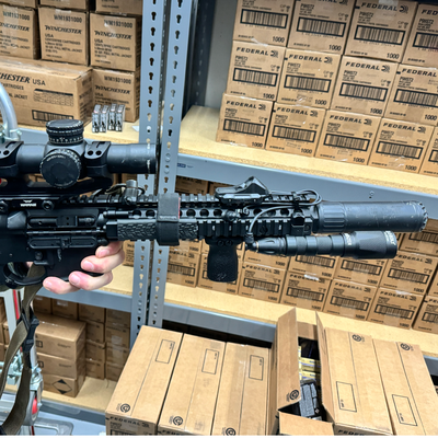 18650 LED Rifle Mounted Light - 6x Anodized Colors