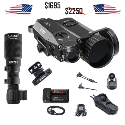 VIS Override Rifle Package - ACAL; LED WML; SWVL MLOK Mount; 3X Lead AXON Switch (Crane Plugs) & Dual Function Tailcap (All Black)