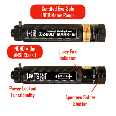 Infrared Dot Laser, ANSI Class 1, 1000m Range