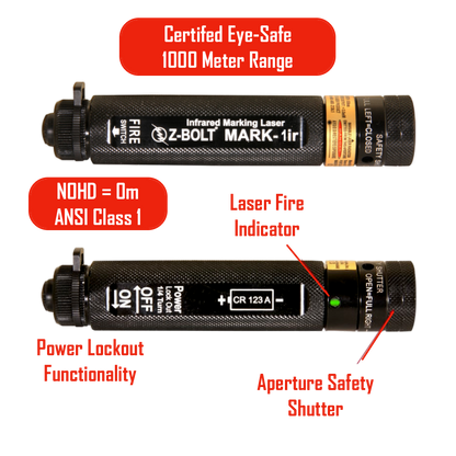 Infrared Dot Laser, ANSI Class 1, 1000m Range