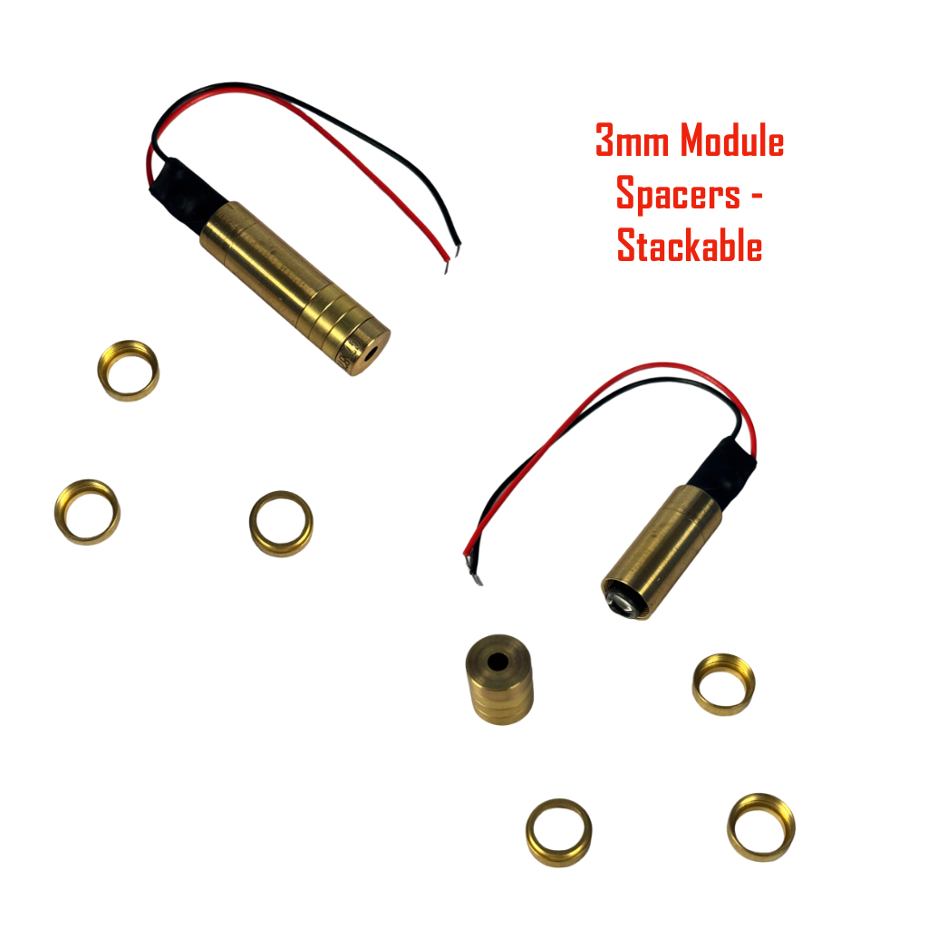 12mm Module Spacers, 3mm Stackable – Z-BOLT® Electro-Optics